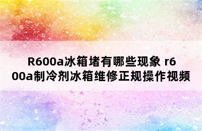 R600a冰箱堵有哪些现象 r600a制冷剂冰箱维修正规操作视频